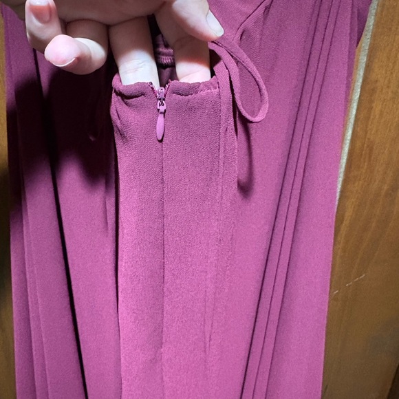 Lulu's Wine Ruffle Dress - Picture 7 of 14